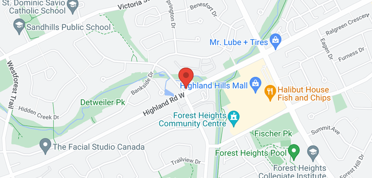 map of 15 -  950 HIGHLAND Road W